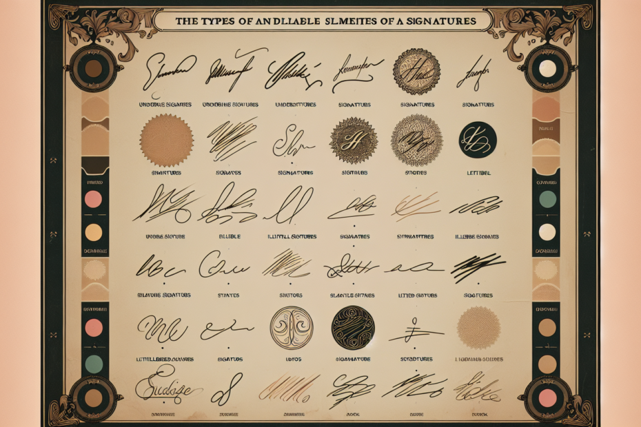 Types and Elements of Signature