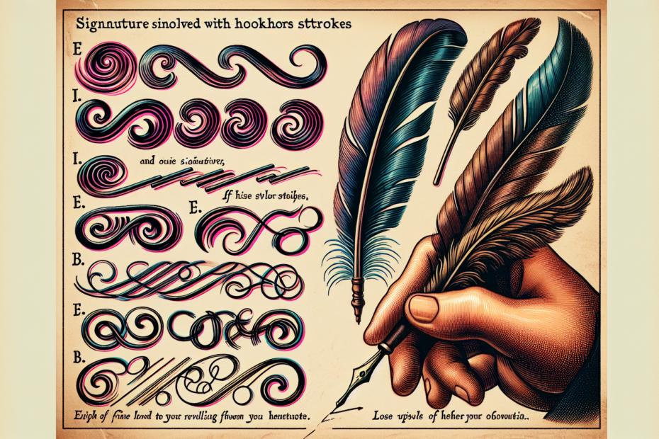 Meaning of Hooks Strokes in Signature