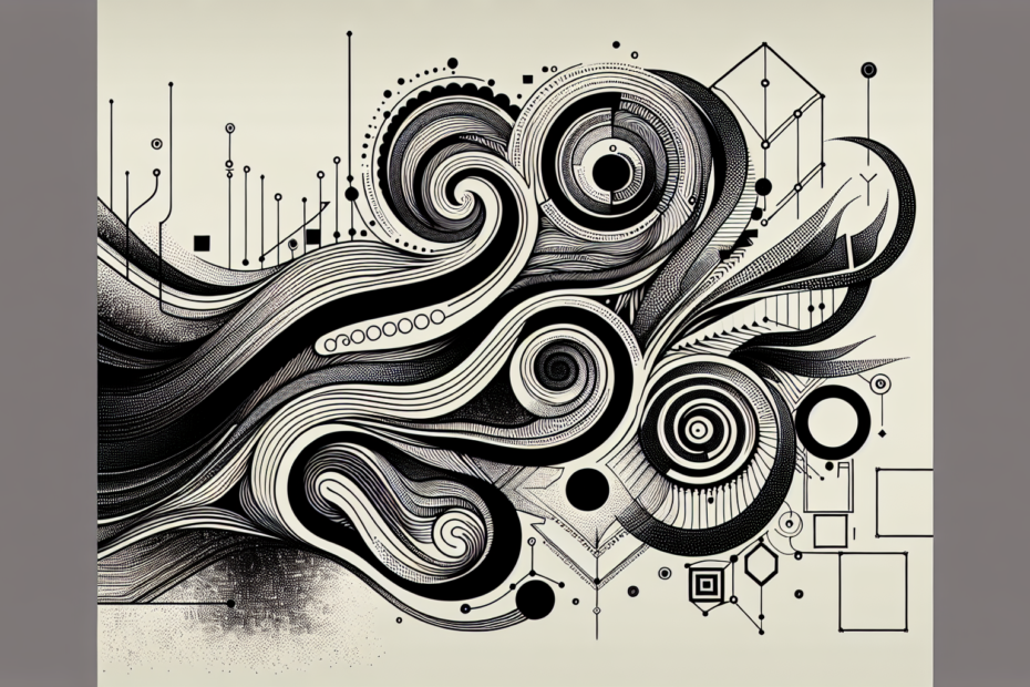 Meaning of Shapeless Line and Ornamental with Plain Text in Signature
