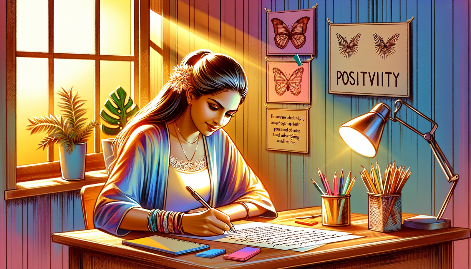 Understand the Positiveness of a Person with Handwriting