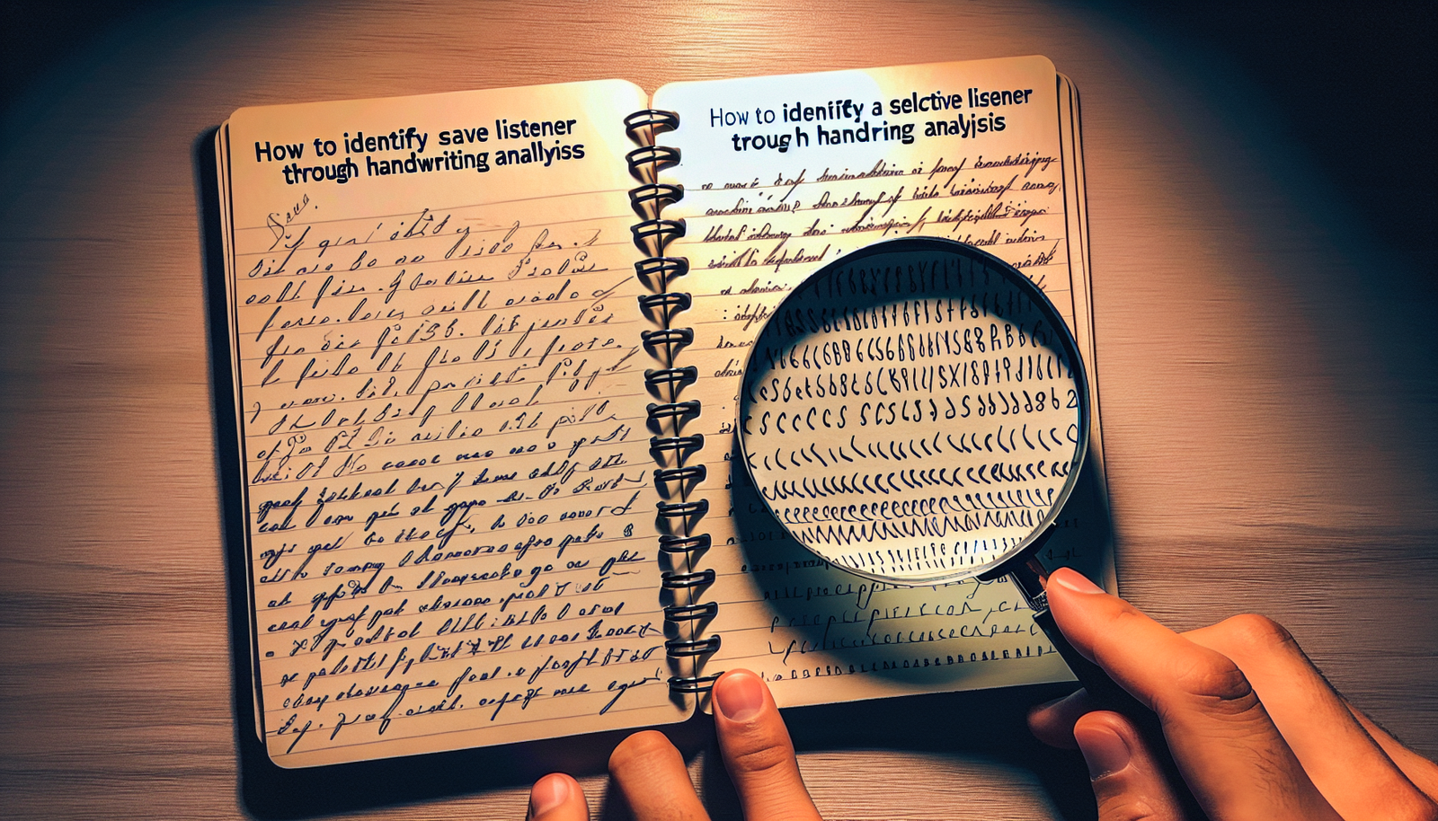 How to Know the Selective Listener Using Handwriting