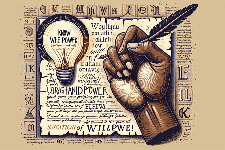 Know the Power of Willpower Using Handwriting