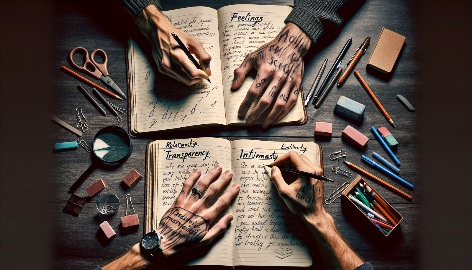 How to understand the Lacking Transprency and Intimacy in Relationship Using Handwriting