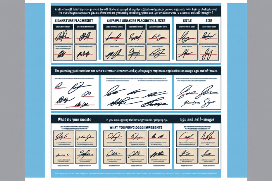 Signature Placement and Size – What It Reveals About Ego and Self-Image