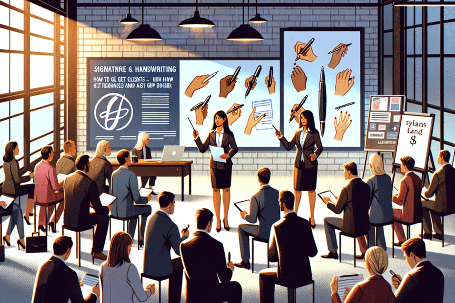 Corporate Workshops on Signature & Handwriting – How to Get Clients and Get Paid