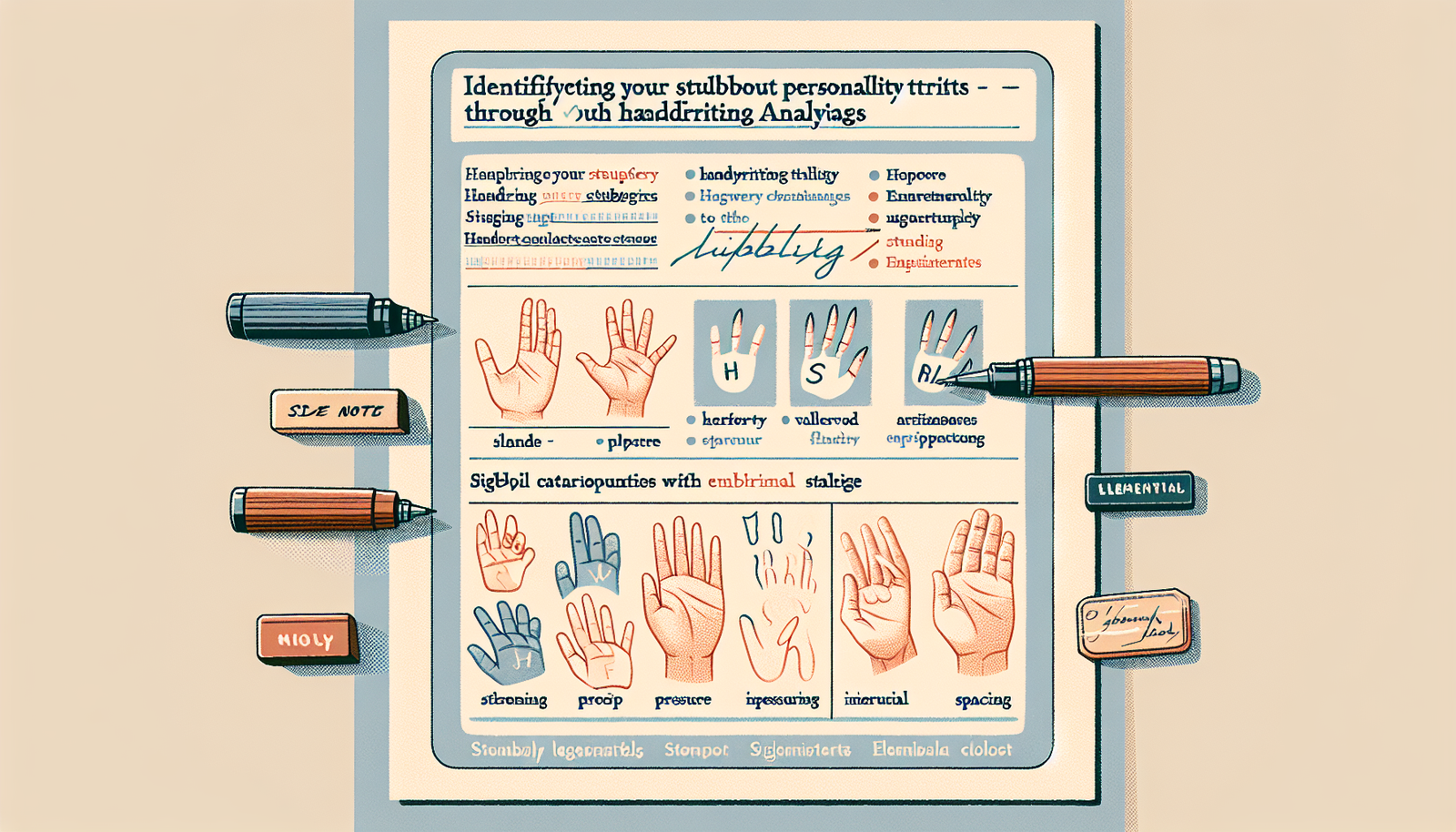 Identifying Stubborn Personality Through Handwriting