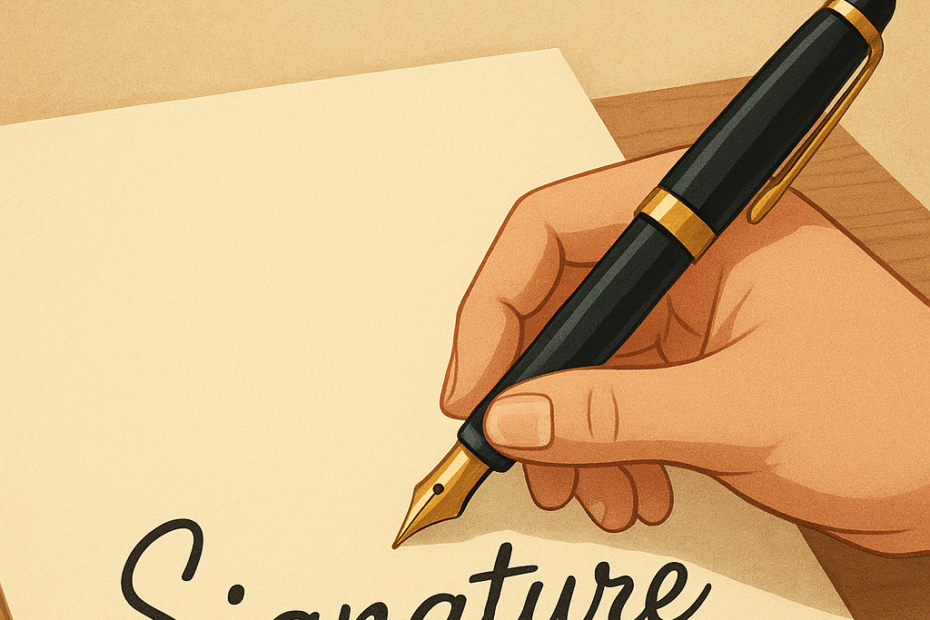 Importance of Signature in Human Life