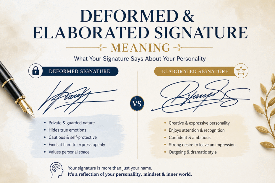 Deformed and Elaborated Signature Meaning