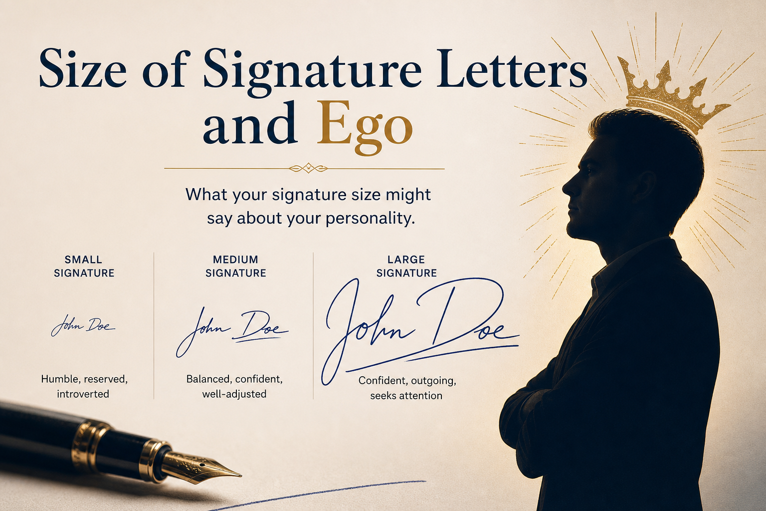 Size of Signature Letters and Ego