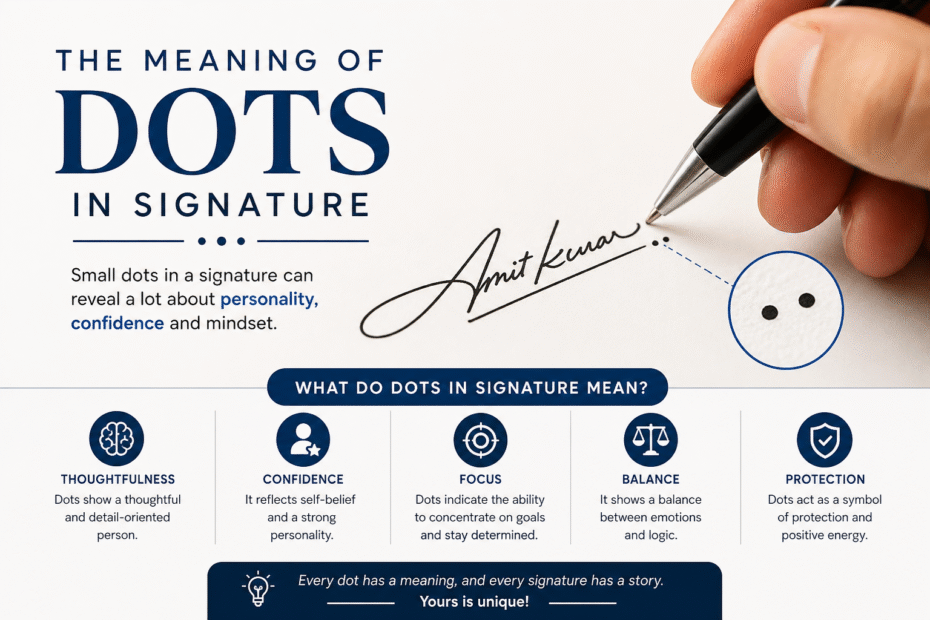 Meaning of Dots in Signature