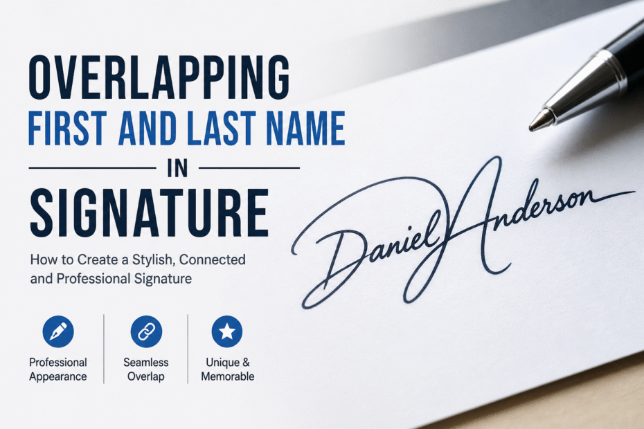 Overlapping First and Last Name in Signature