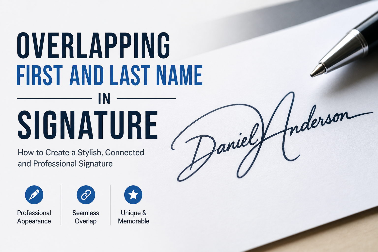 Overlapping First and Last Name in Signature