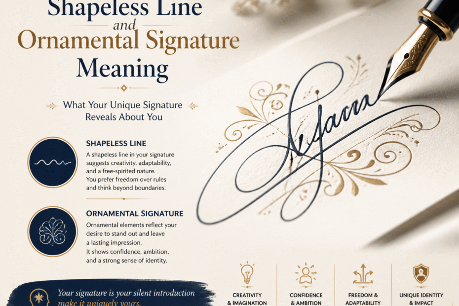 Shapeless Line and Ornamental Signature Meaning