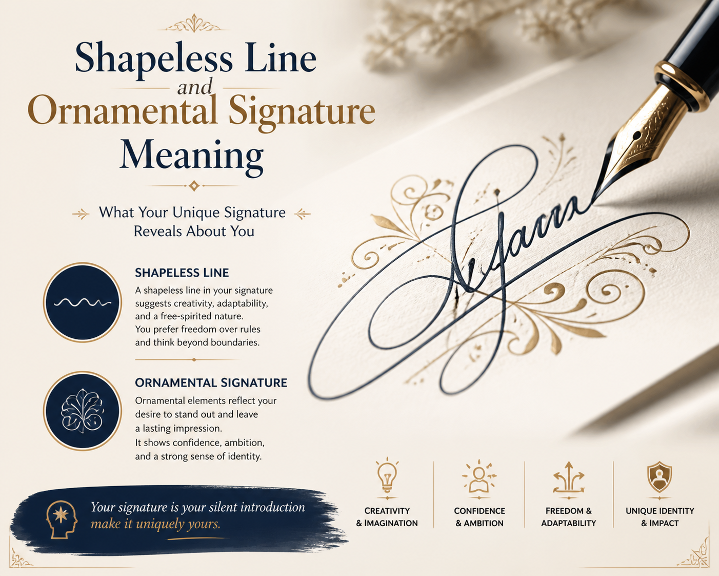 Shapeless Line and Ornamental Signature Meaning