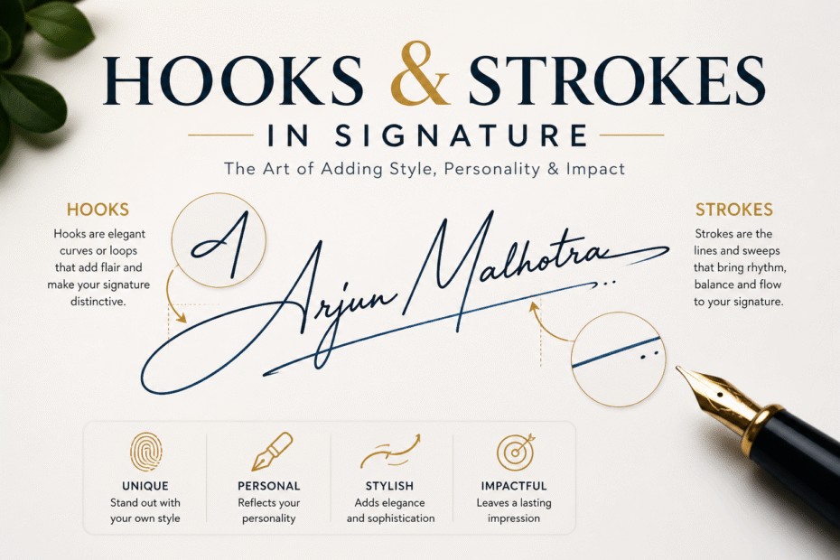 Hooks and Strokes in Signature