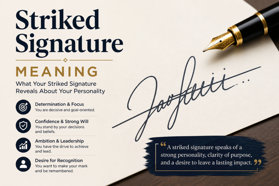 Striked Signature Meaning